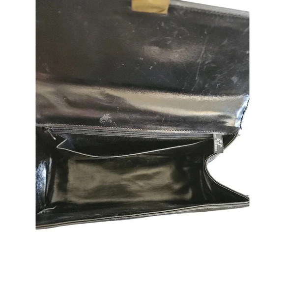 CS Top Handle Satchel Bag Purse Handbag Black - Picture 4 of 5